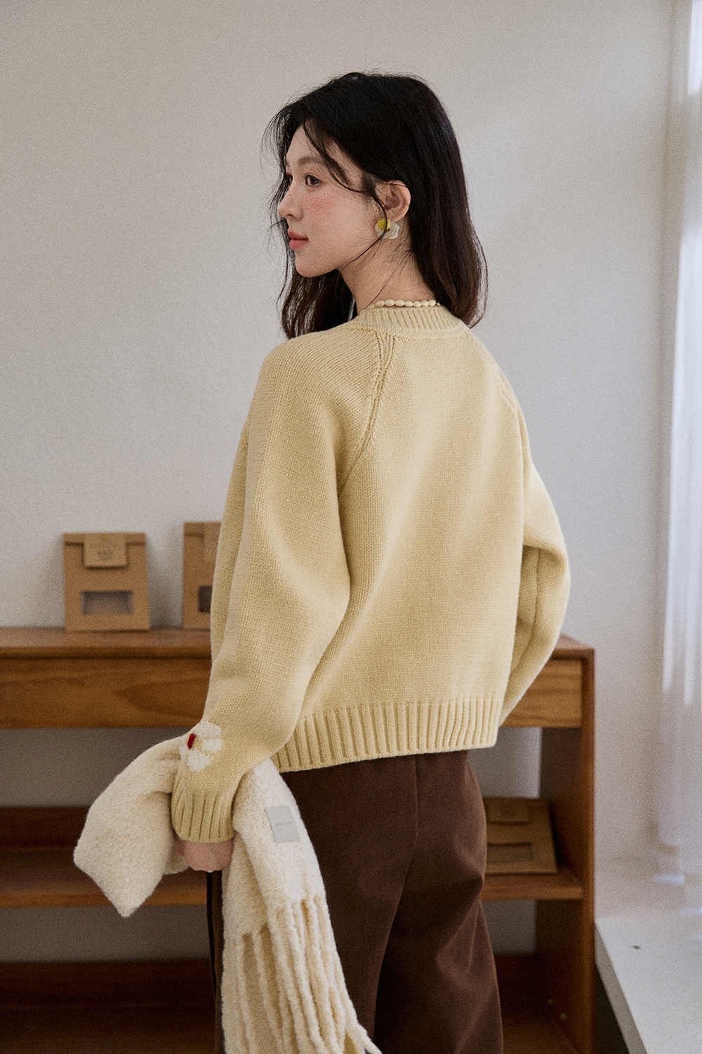 여성용 니트 셔츠