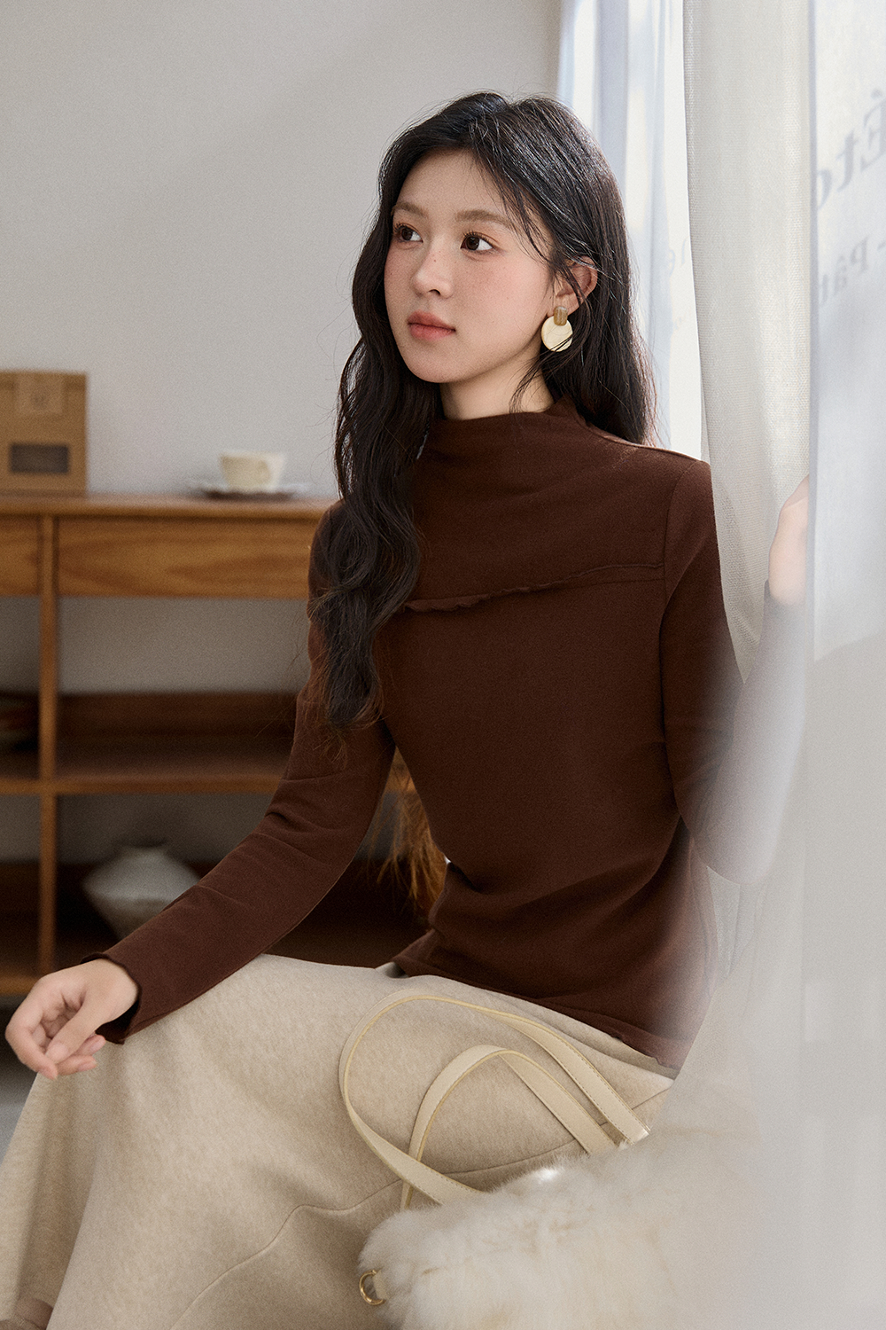 여성용 긴팔 티셔츠