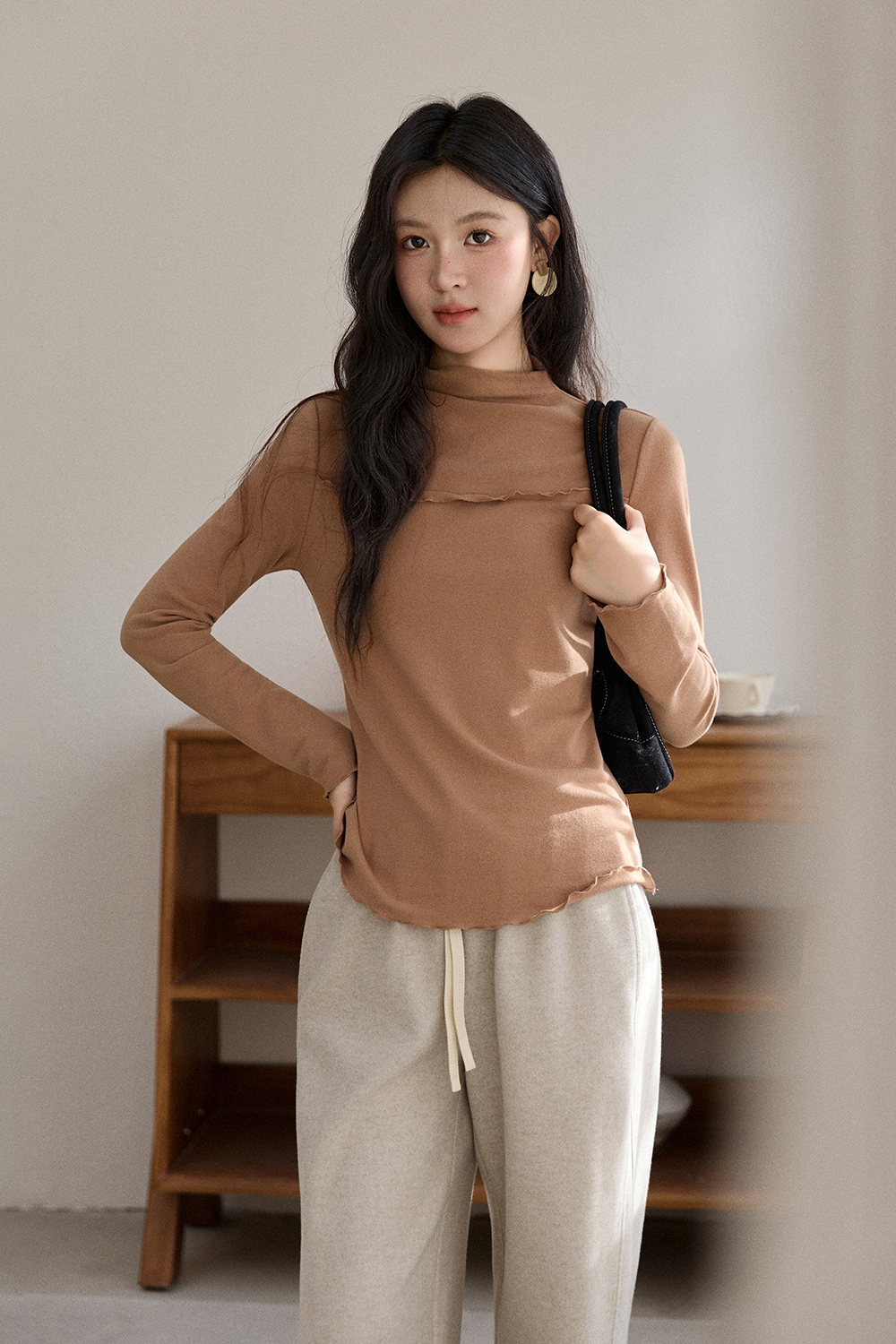 여성용 긴팔 티셔츠