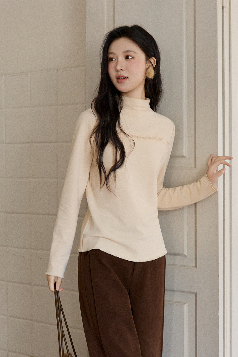 여성용 긴팔 티셔츠