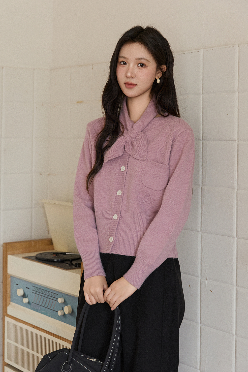 Knit Shirt+Scarf for Women