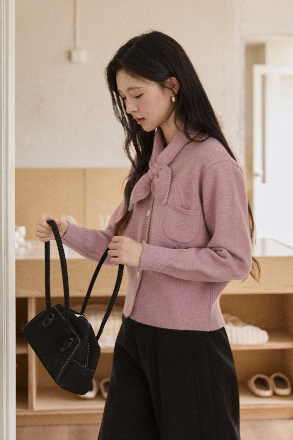 Knit Shirt+Scarf for Women