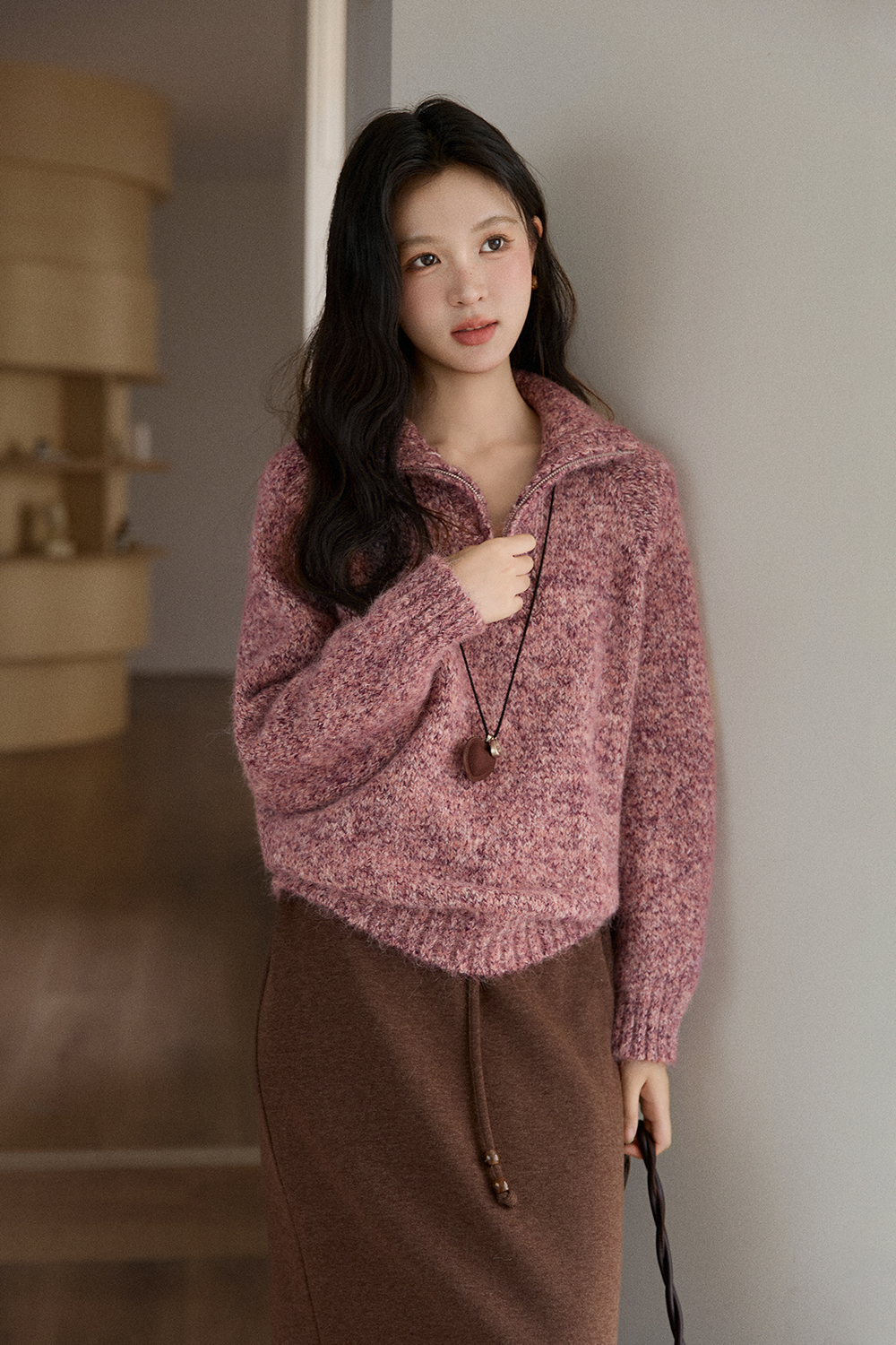 여성용 니트 셔츠