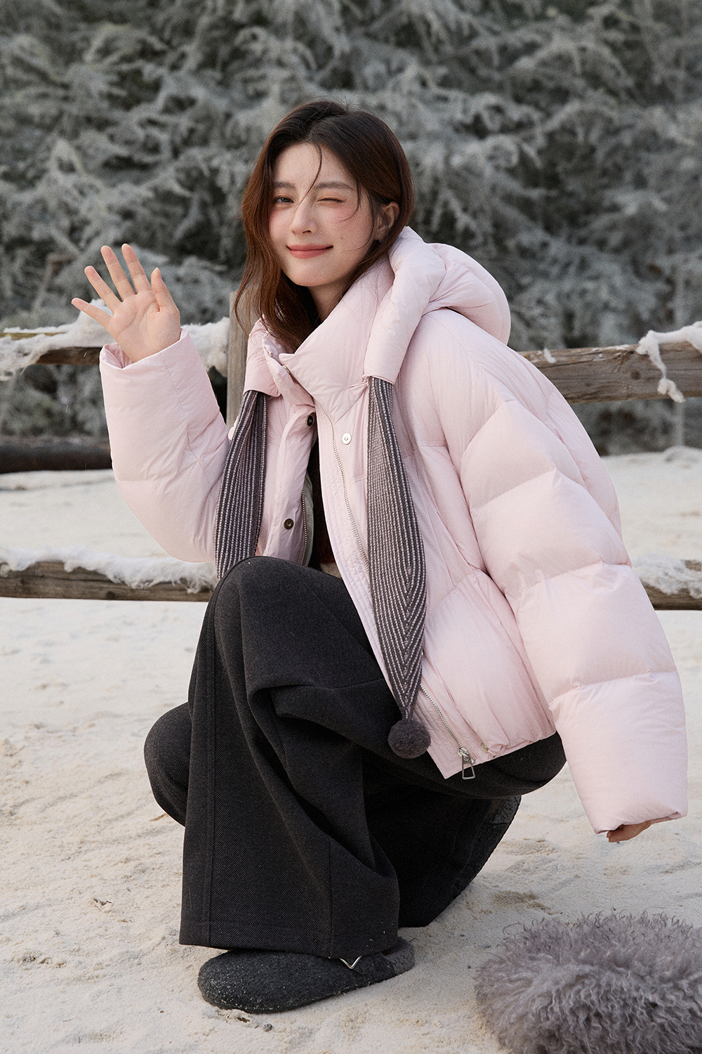 여성용 퍼퍼 재킷