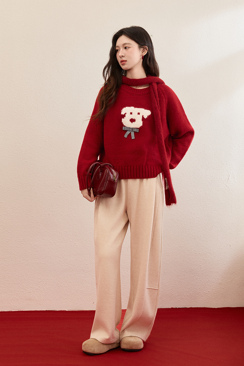 여성용 니트 셔츠