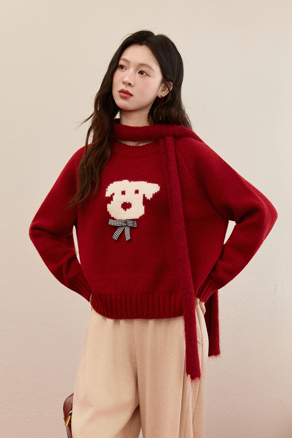 여성용 니트 셔츠