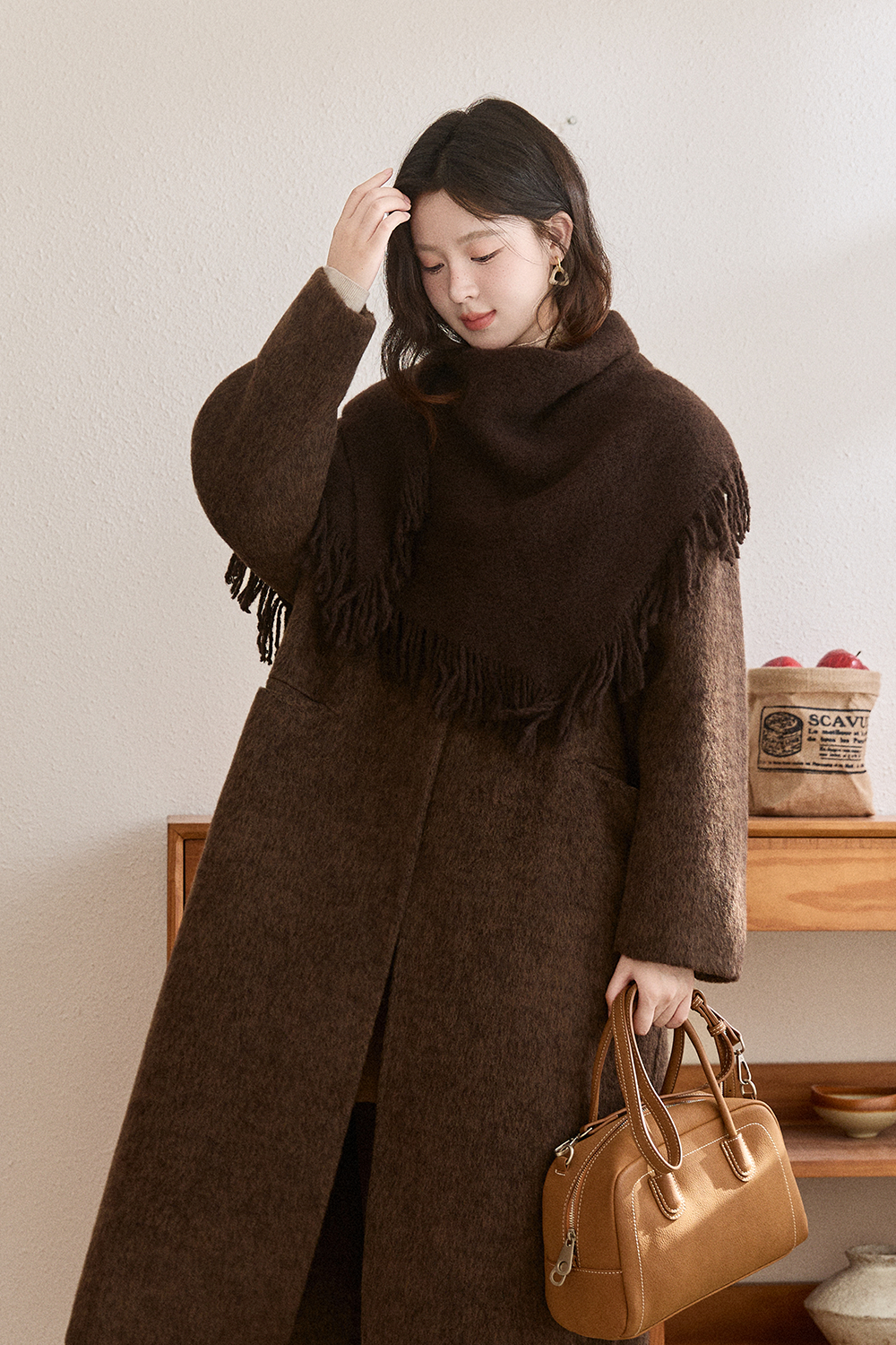 Mantel Wol + Selendang