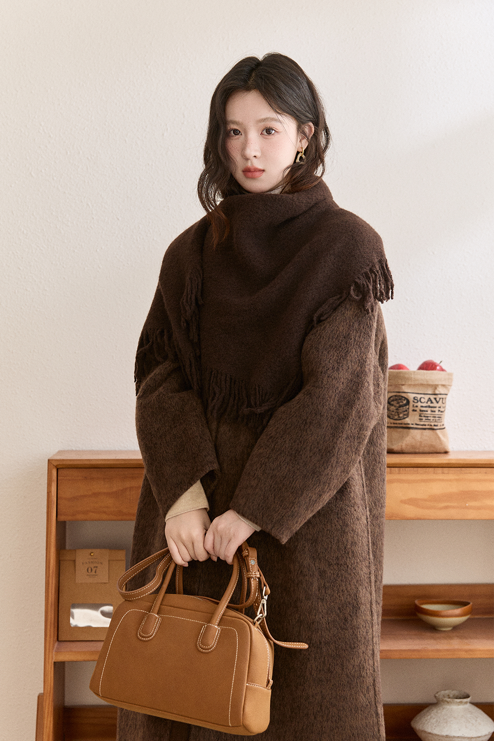 Mantel Wol + Selendang