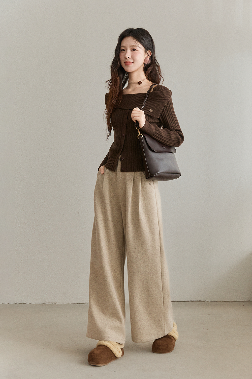 니트 셔츠와 스커트 세트 별도 판매