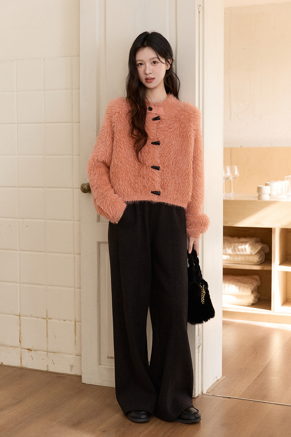 여성용 니트 셔츠