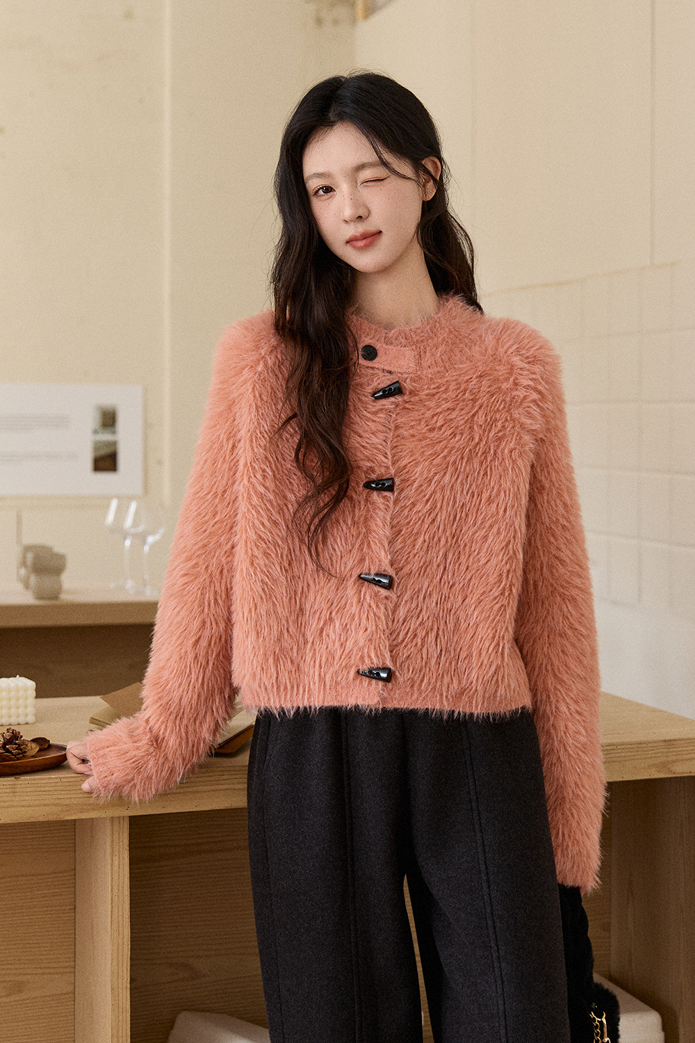 여성용 니트 셔츠