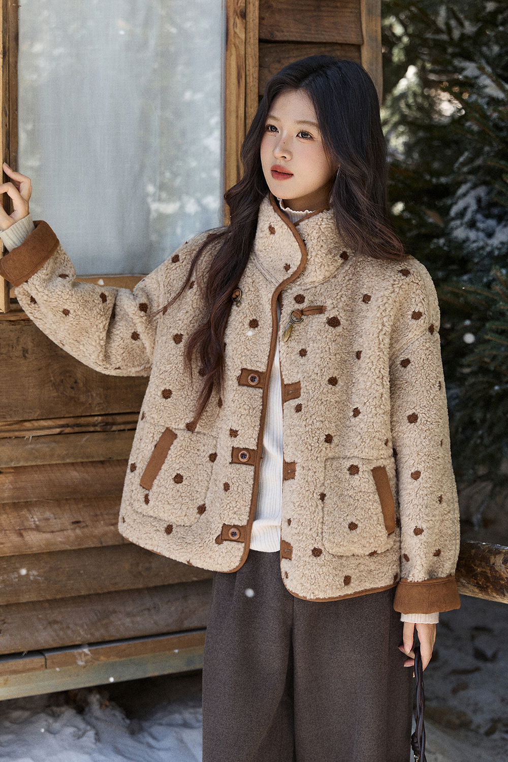 レディースリバーシブルコート