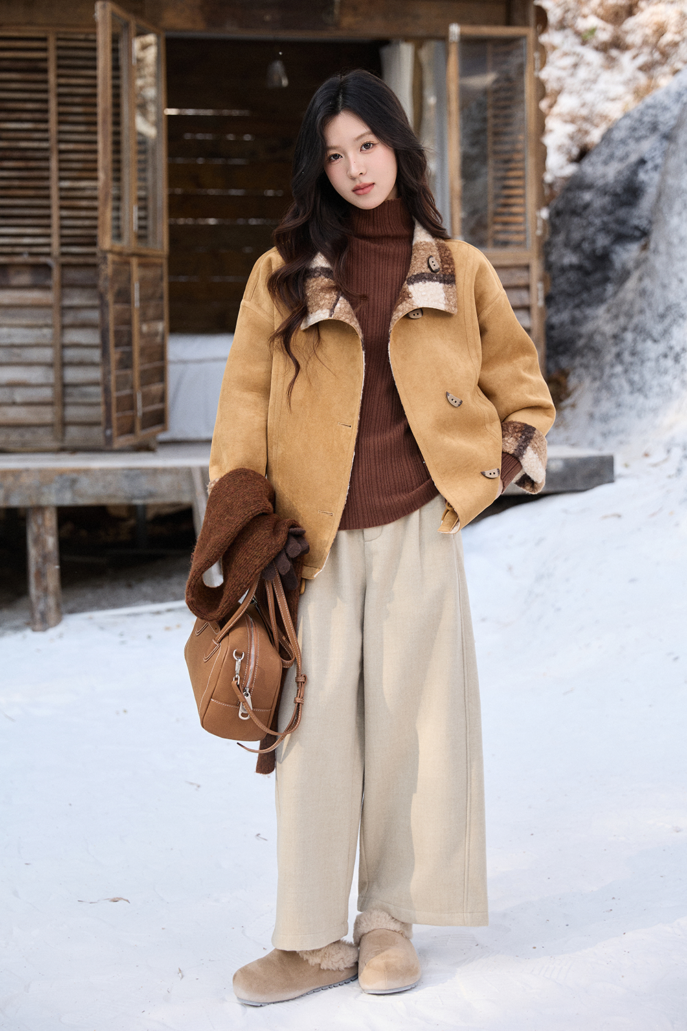 レディースリバーシブルコート