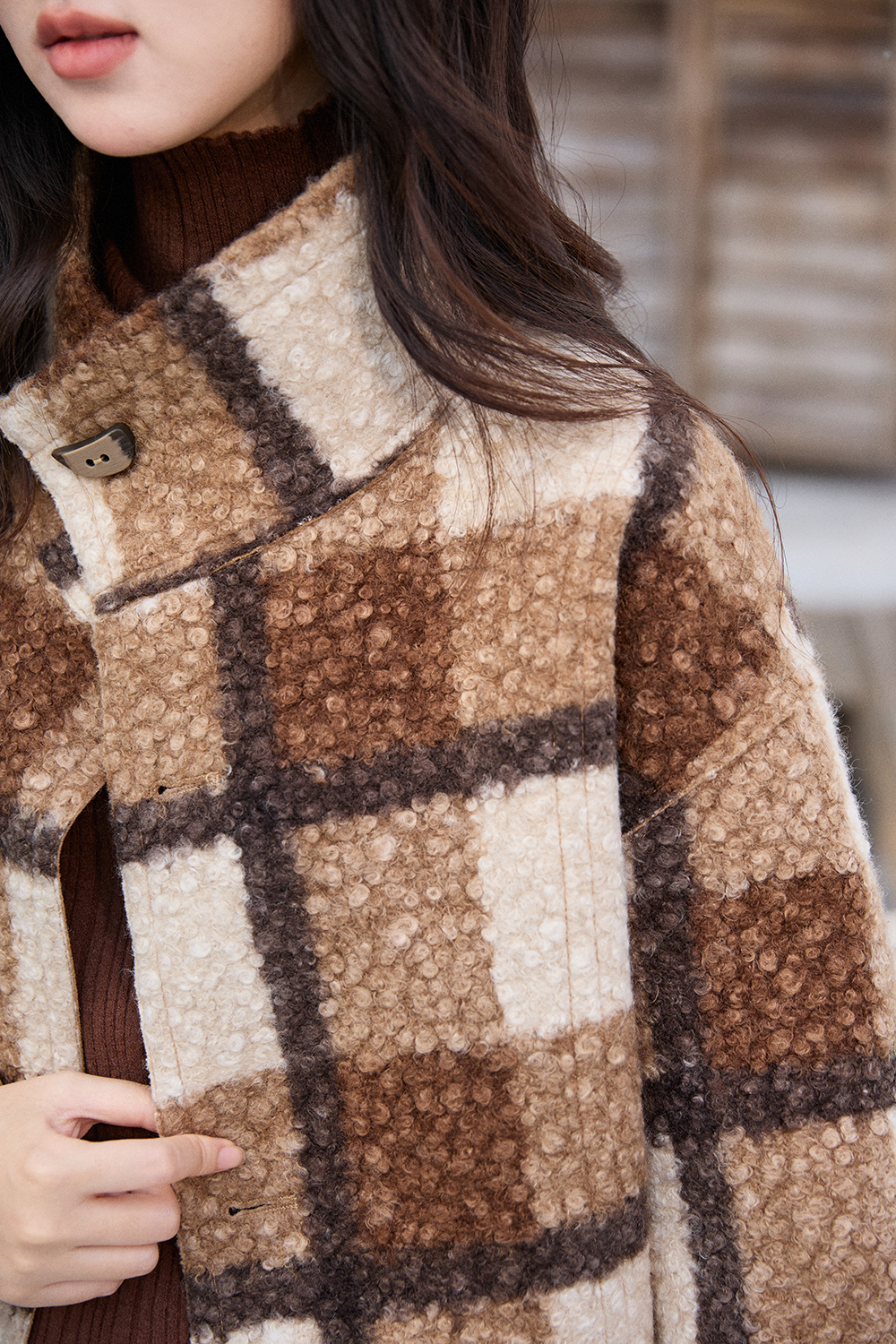 レディースリバーシブルコート