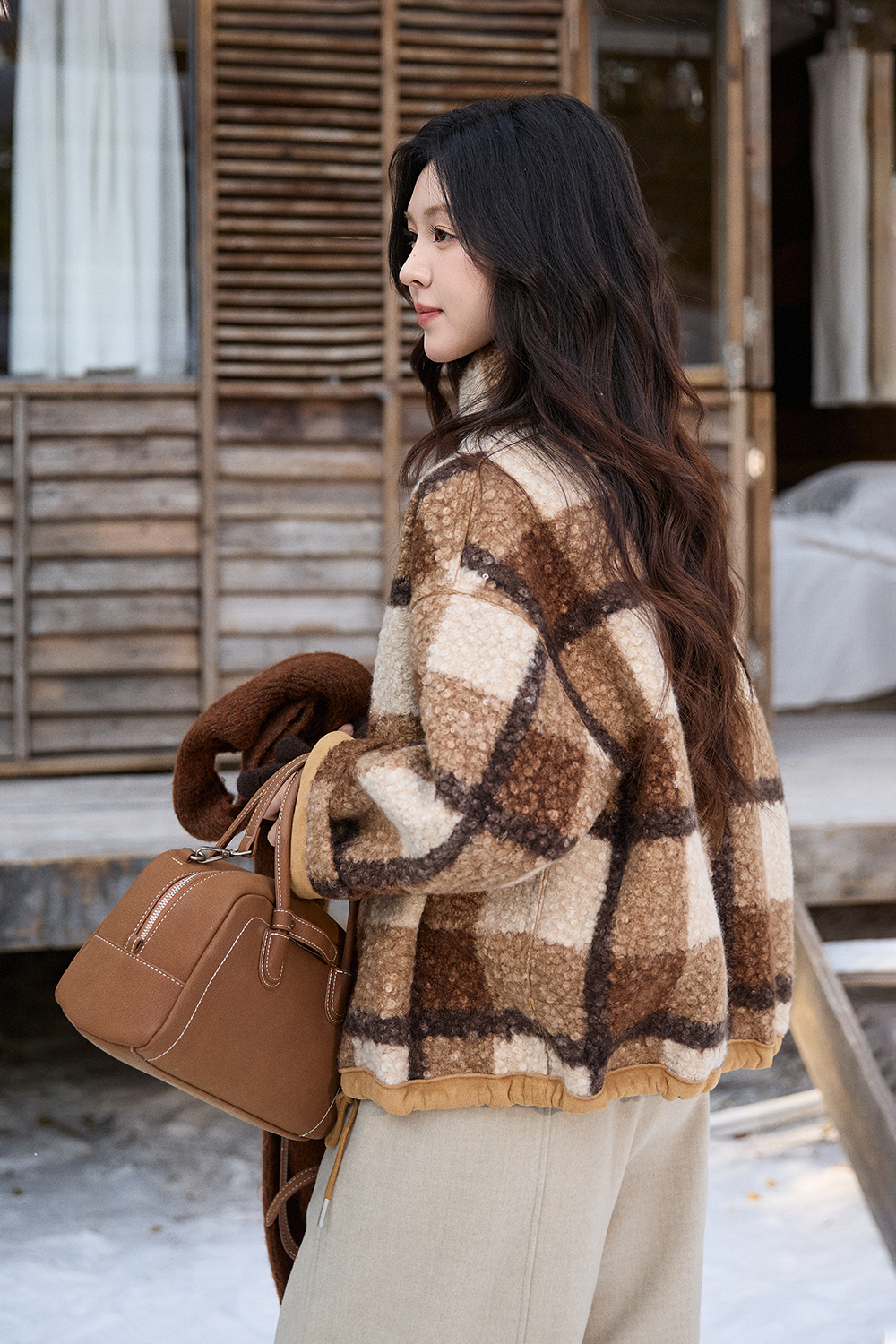 レディースリバーシブルコート