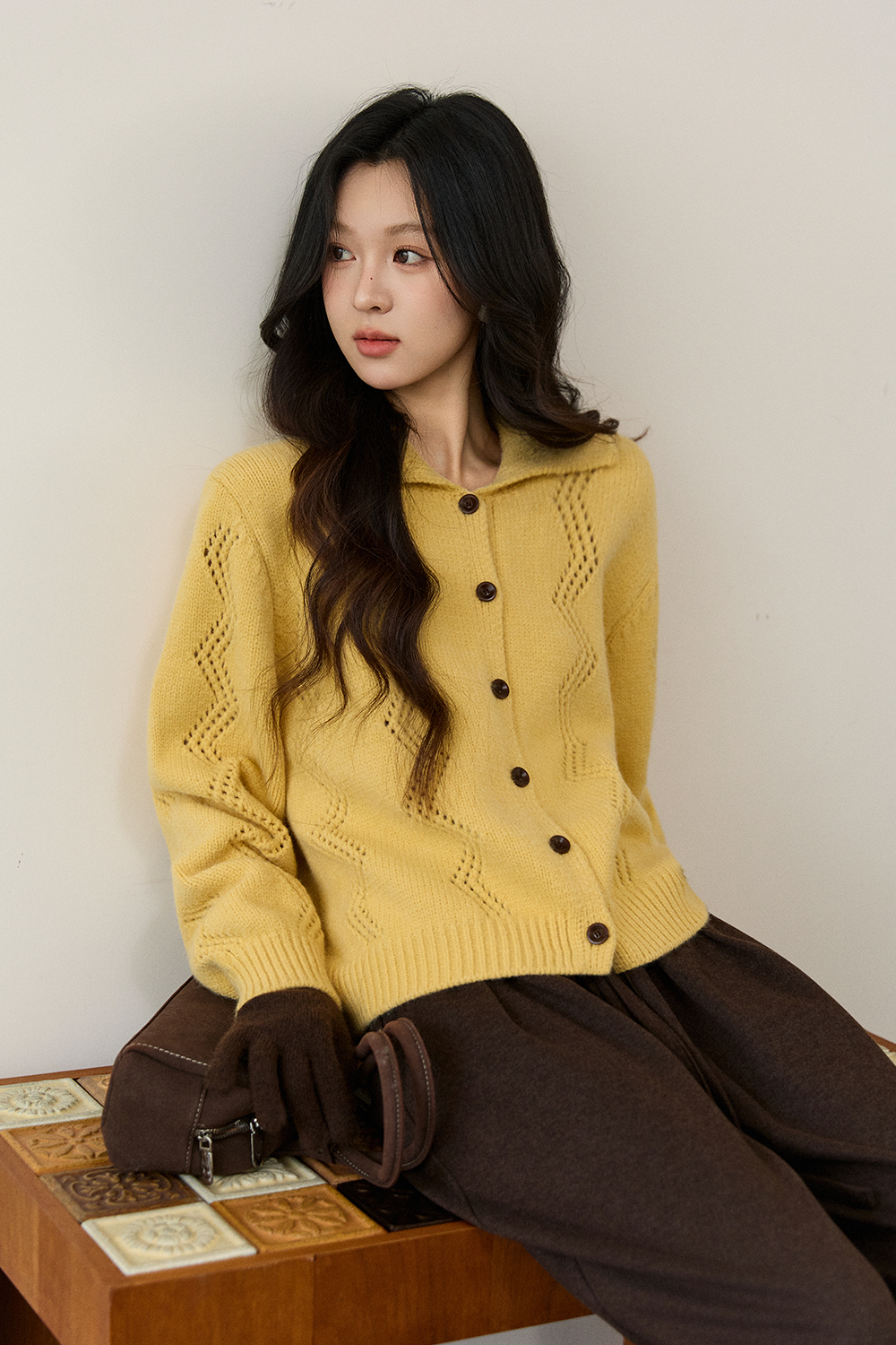 여성용 니트 셔츠