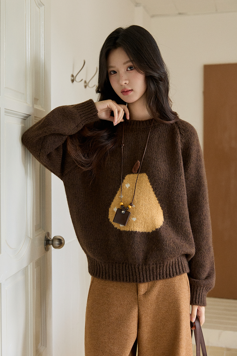 여성용 니트 셔츠