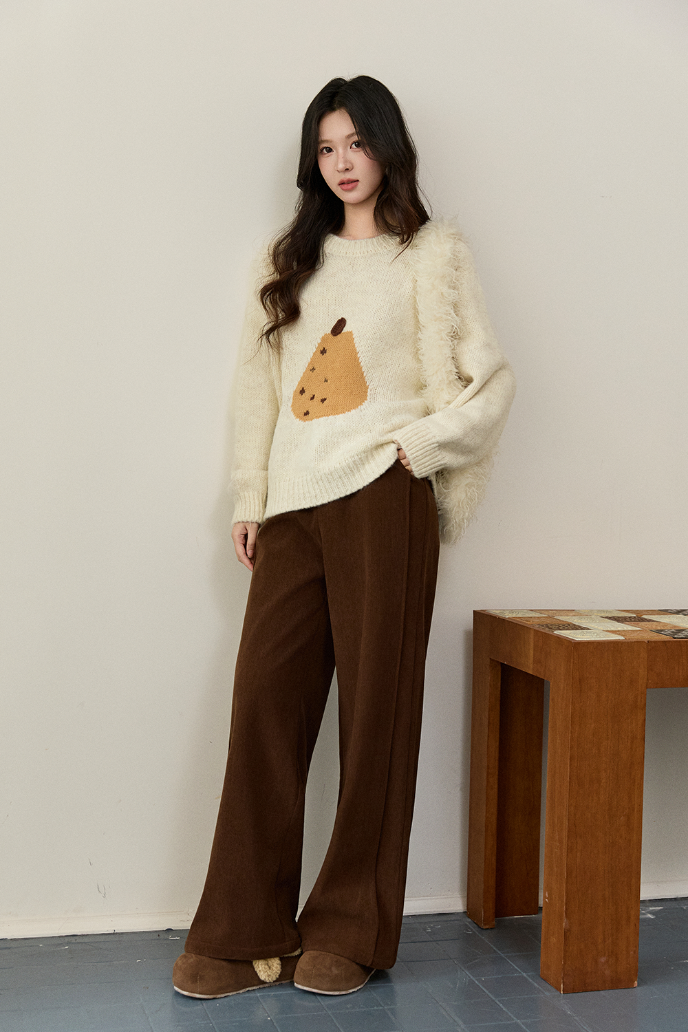 여성용 니트 셔츠