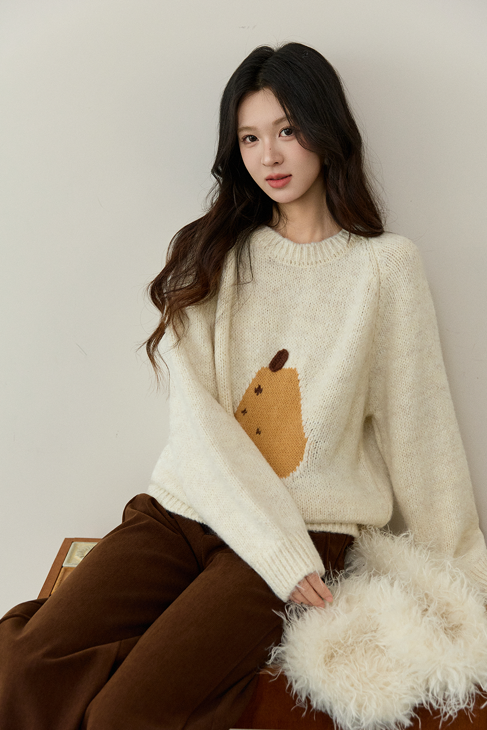 여성용 니트 셔츠