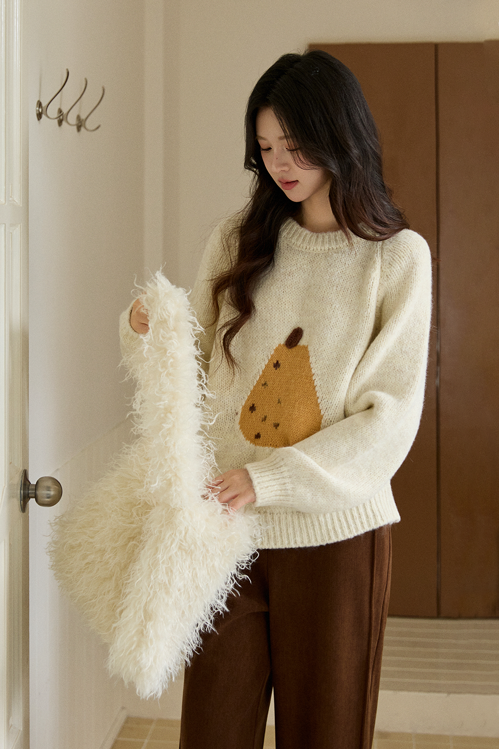 여성용 니트 셔츠