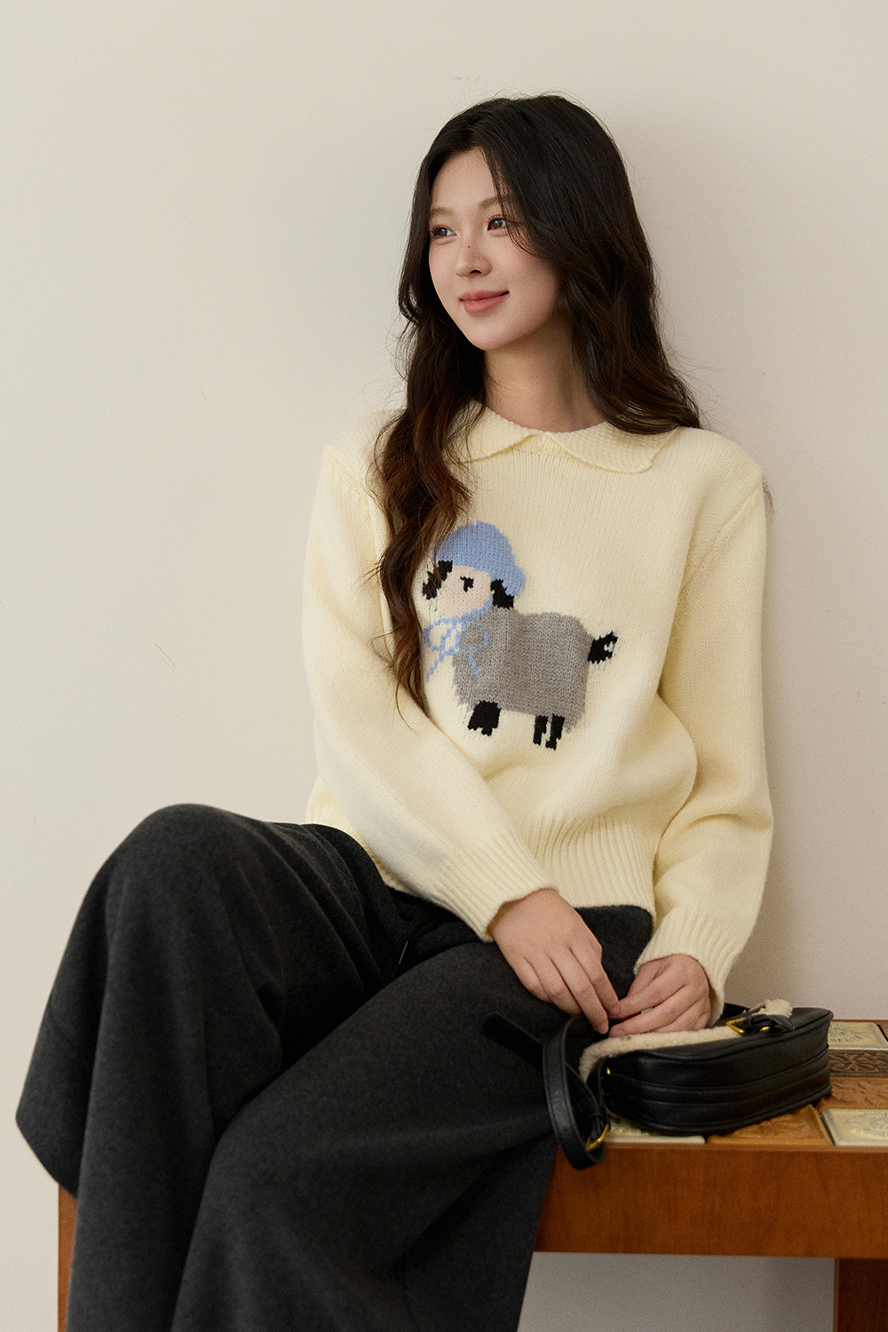 여성용 니트 셔츠