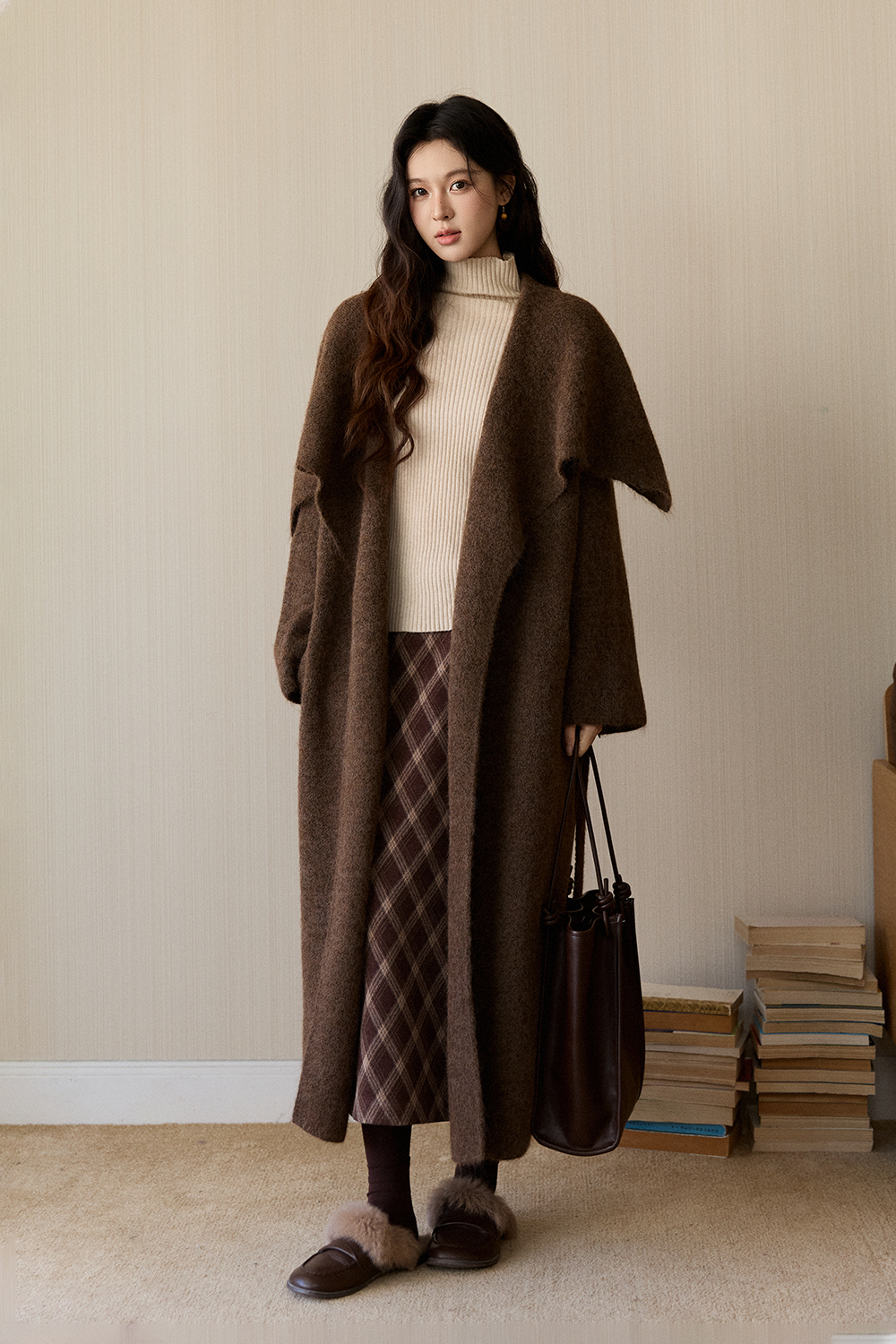 여성용 니트 코트