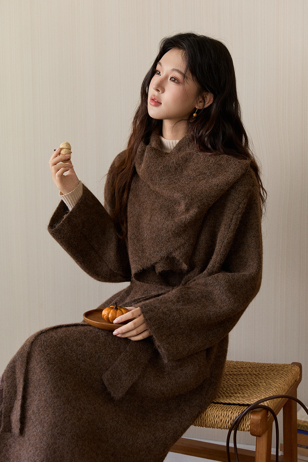 여성용 니트 코트