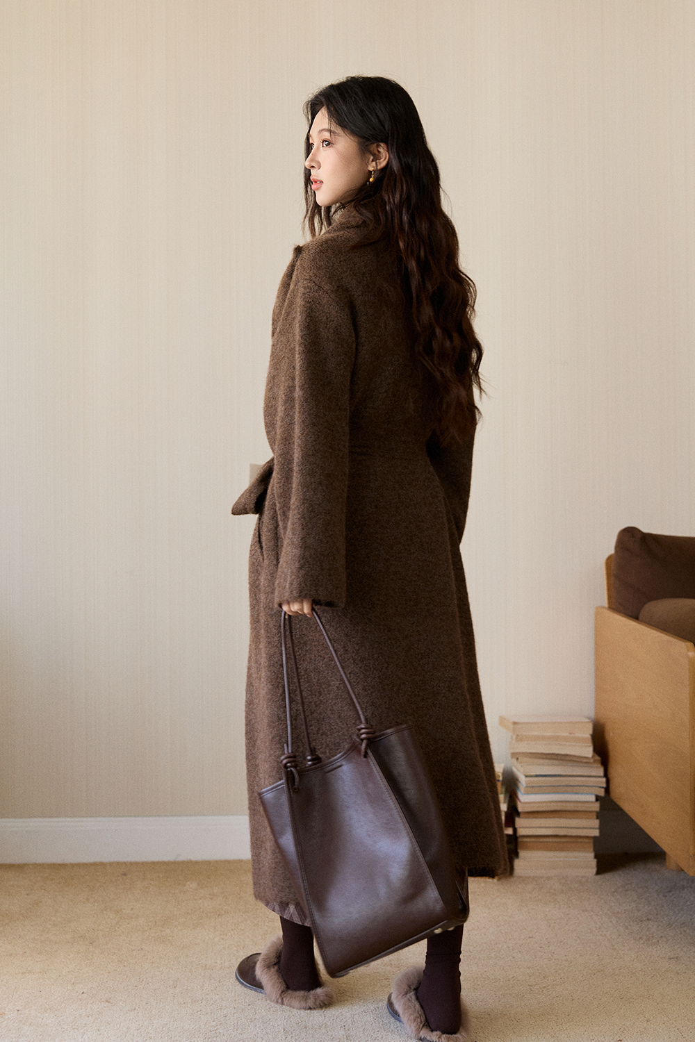 여성용 니트 코트