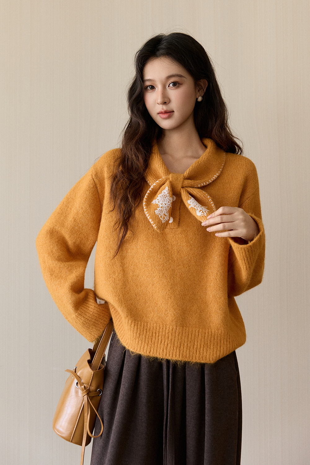 여성용 니트 셔츠