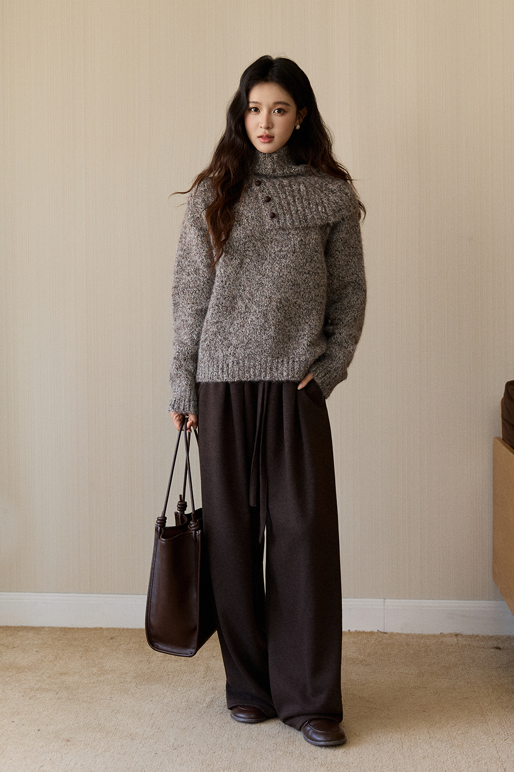 여성용 니트 셔츠