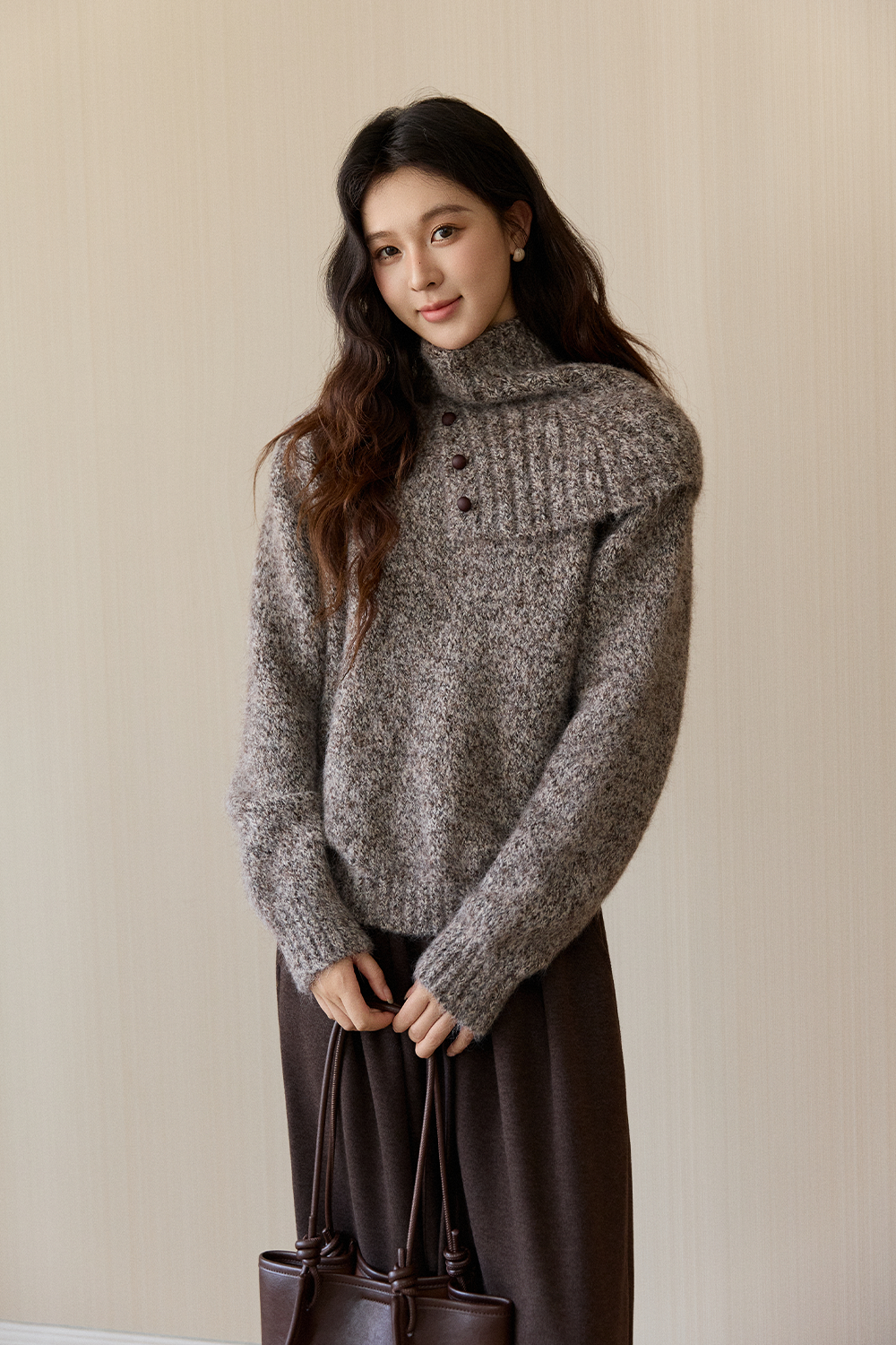 여성용 니트 셔츠