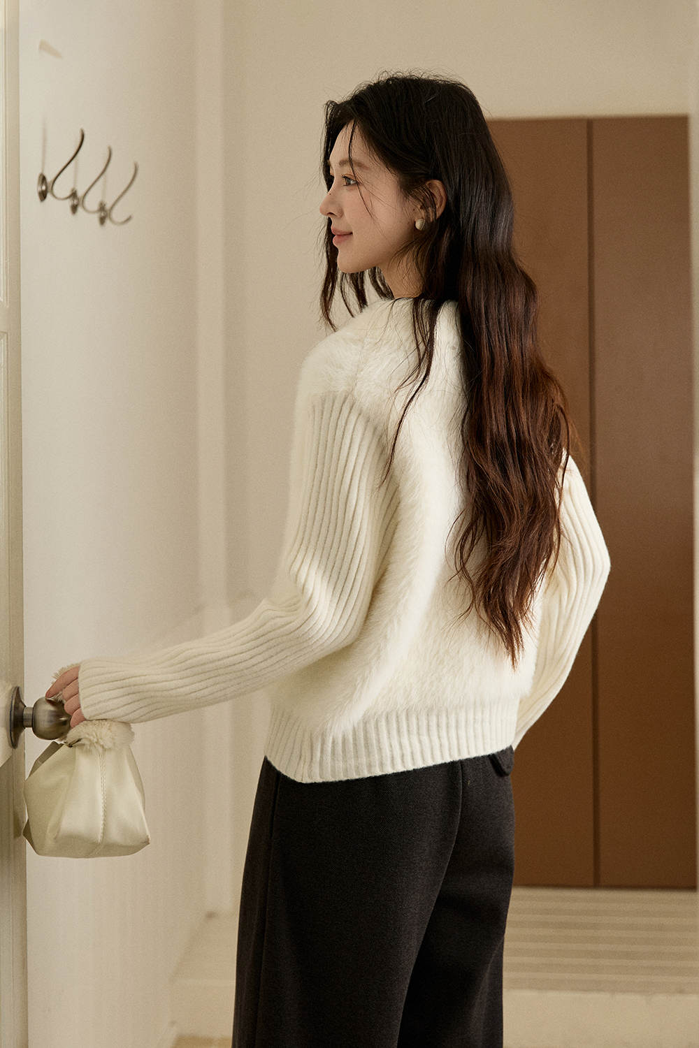 여성용 니트 셔츠