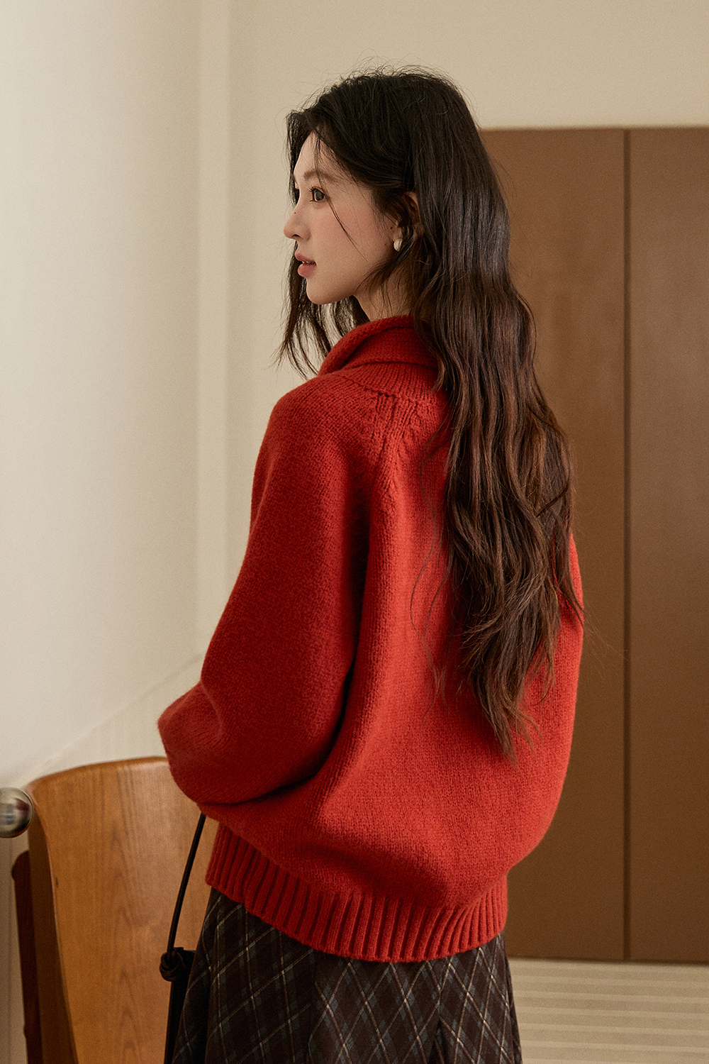 Knit Shirt+Tie for Women