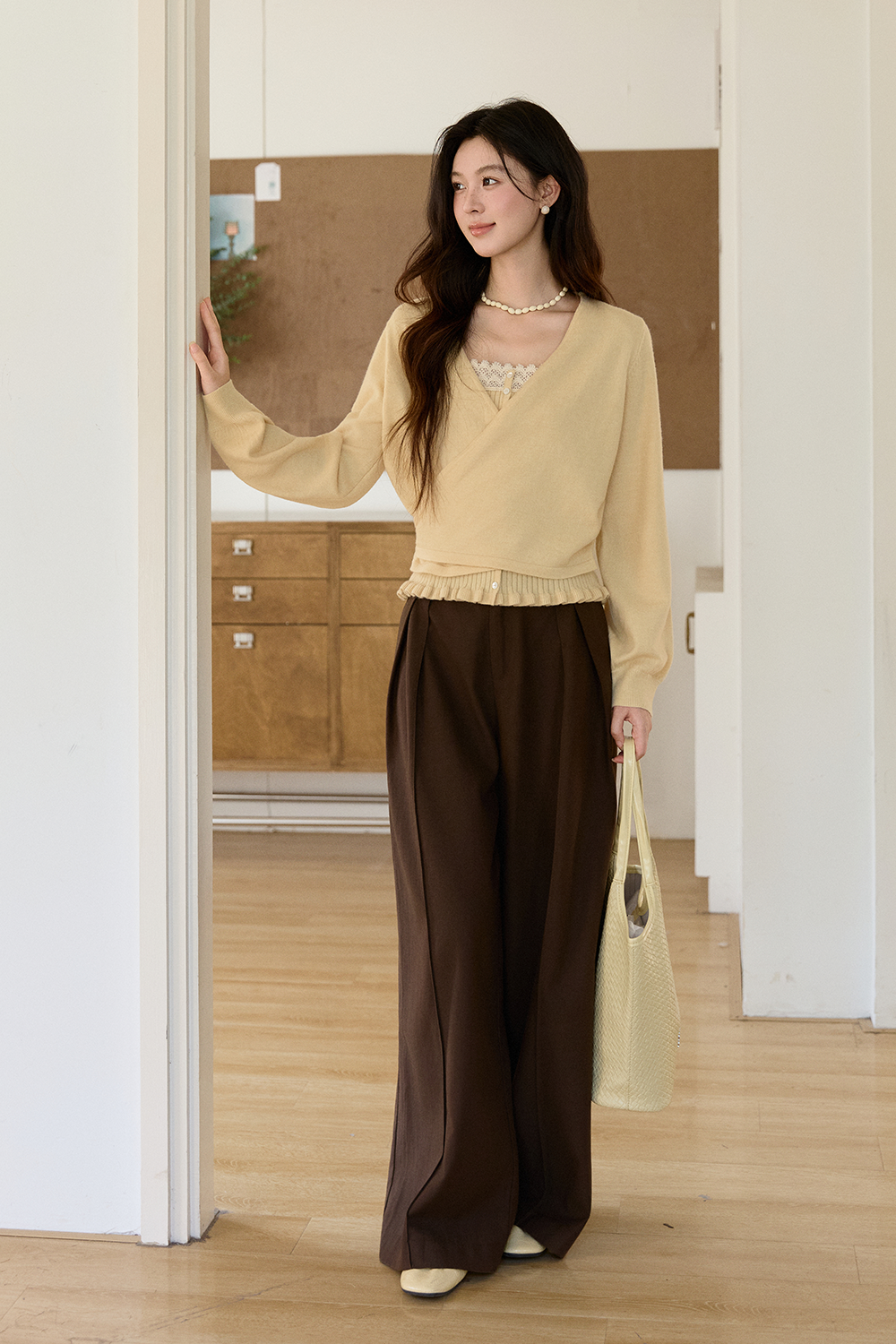 Set Kemeja Rajut untuk Wanita