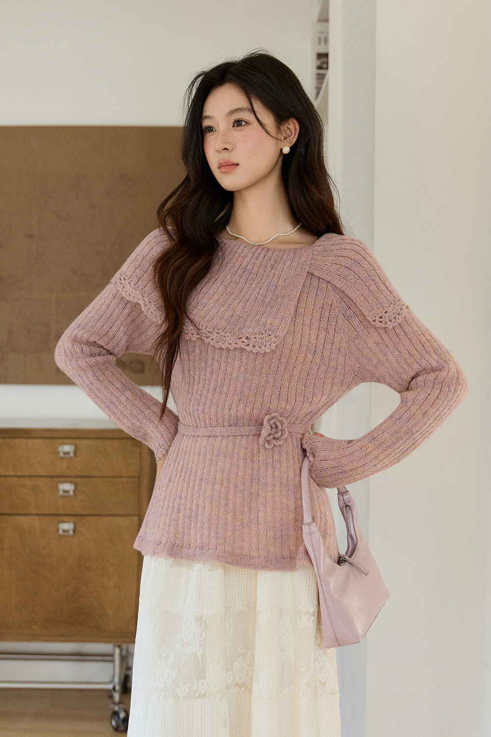 Knit Shirt+ Tie for Women