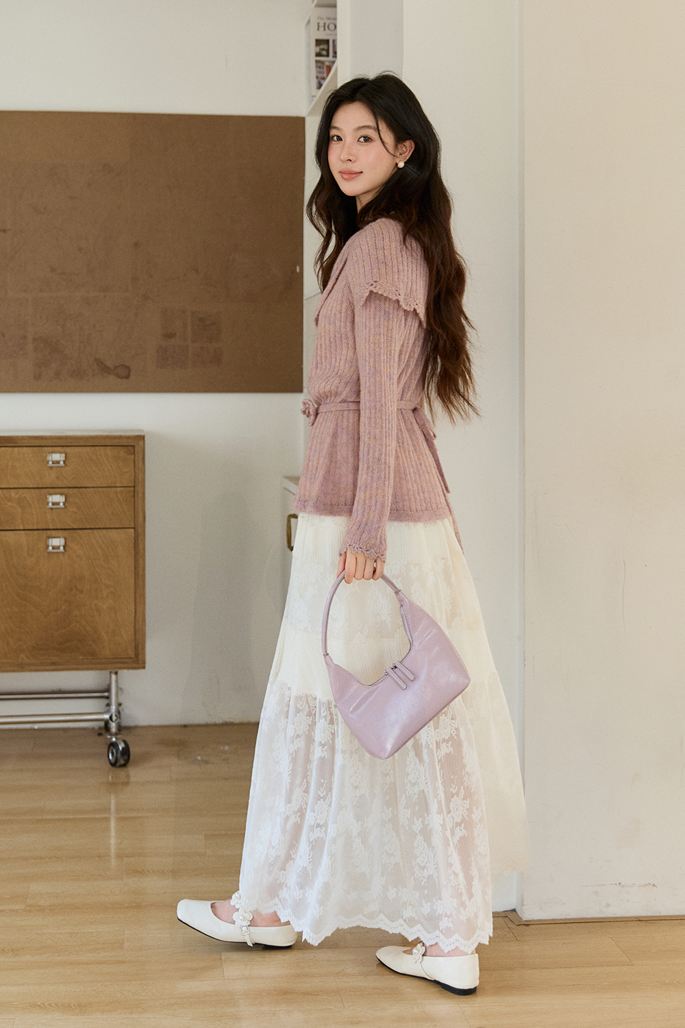 Knit Shirt+ Tie for Women