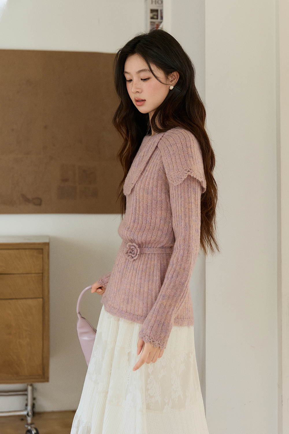 Knit Shirt+ Tie for Women