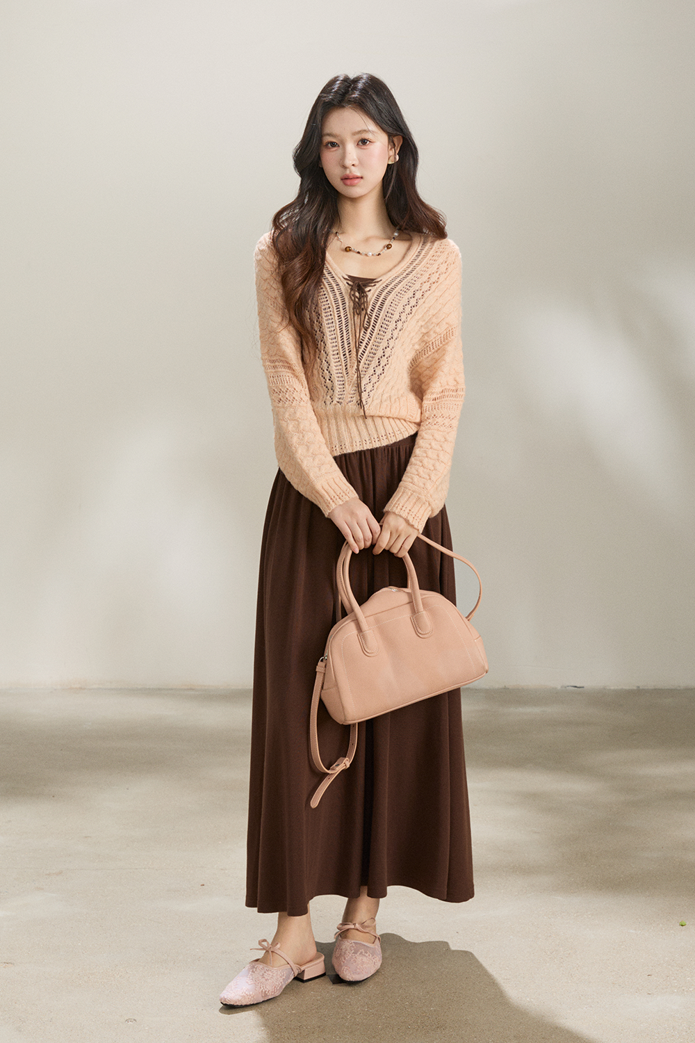 Set Kemeja dan Rok Rajut Dijual Terpisah