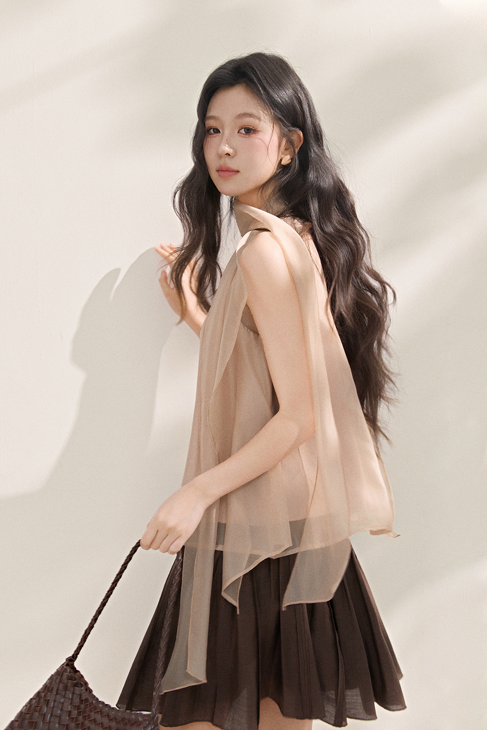 여성용 블라우스+리본