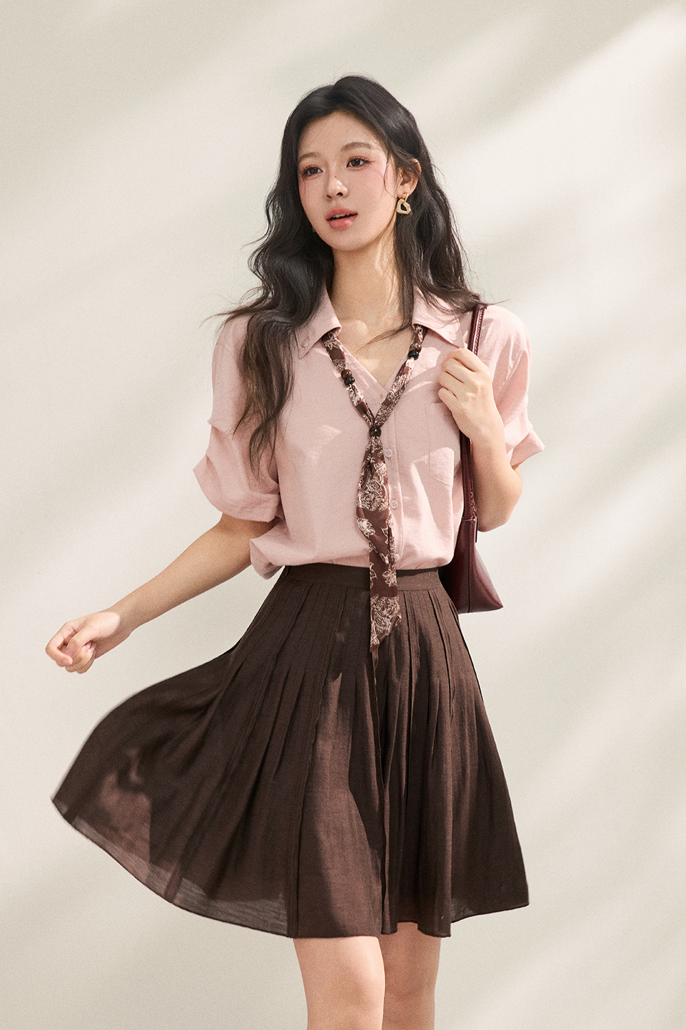 Shirts+Silk Scarf for Women