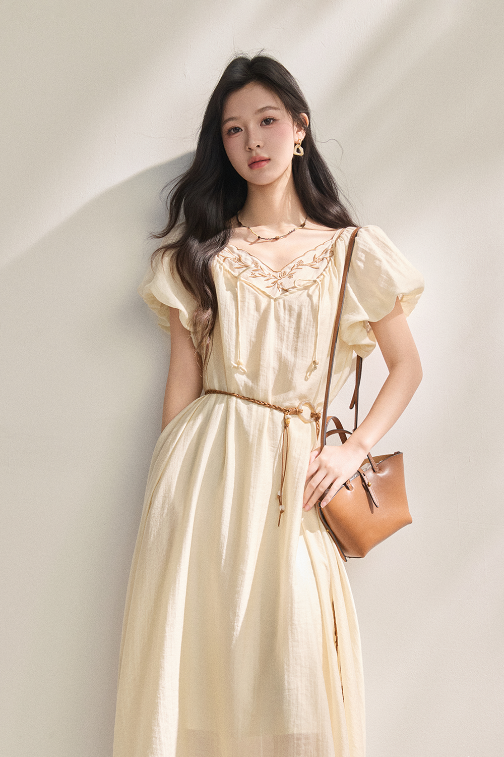 Maxi Dress+Belt for Women