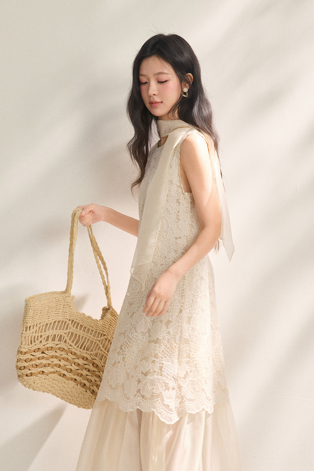 Maxi Dress+Ribbon for Women