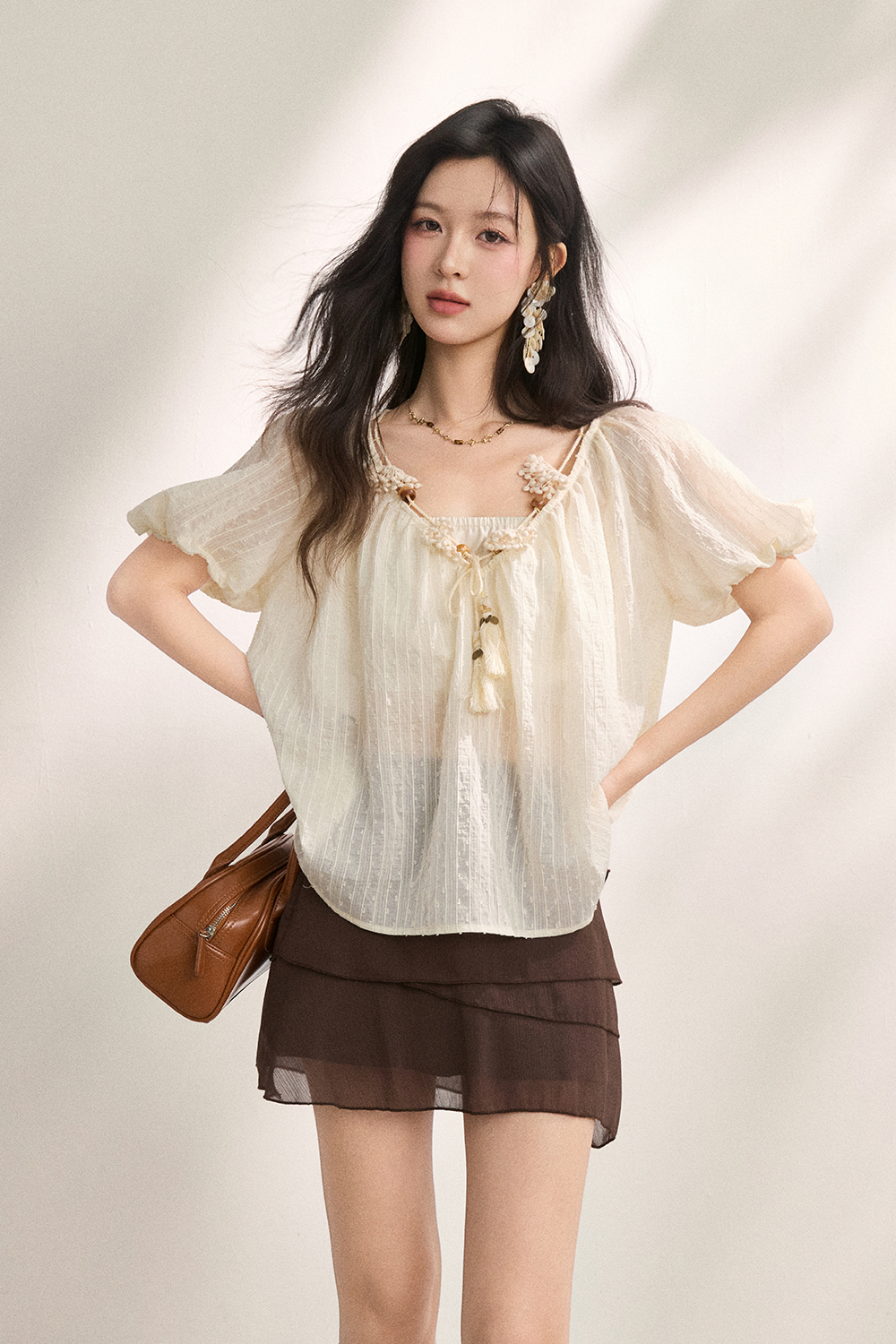 Blouses+Strapless Top for Women