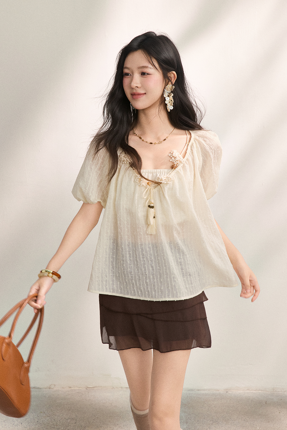 Blouses+Strapless Top for Women