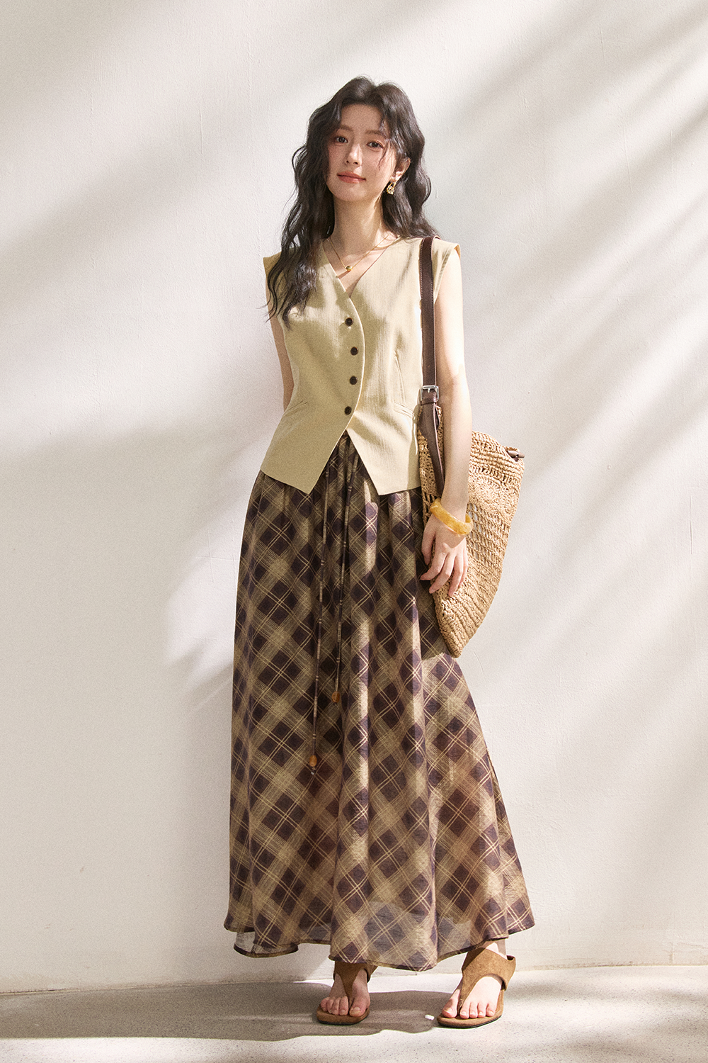 Vest and Skirt Set