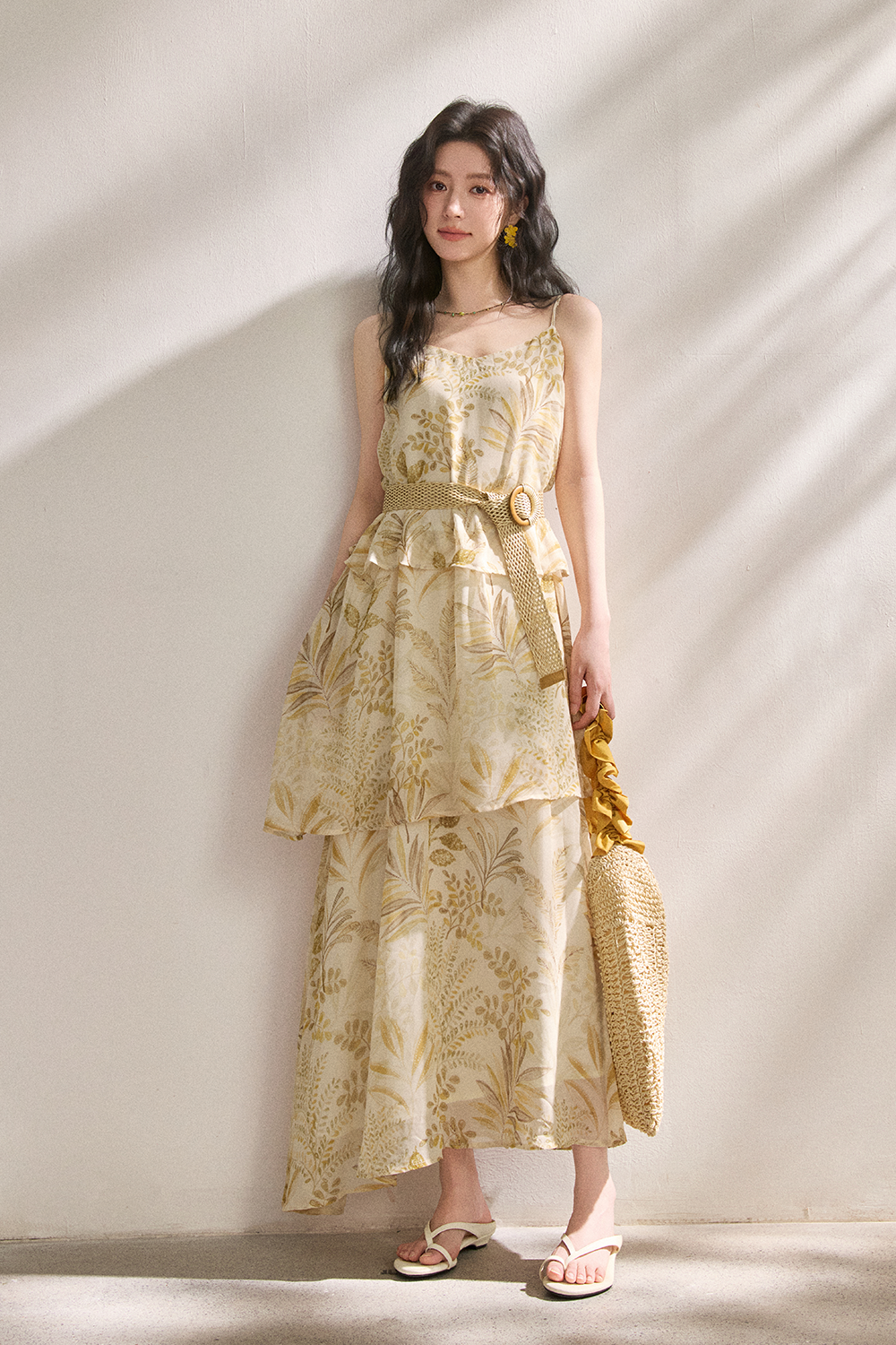 Maxi Dress+Belt for Women