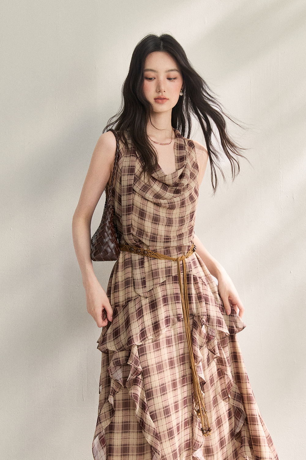 Maxi Dress+Belt for Women