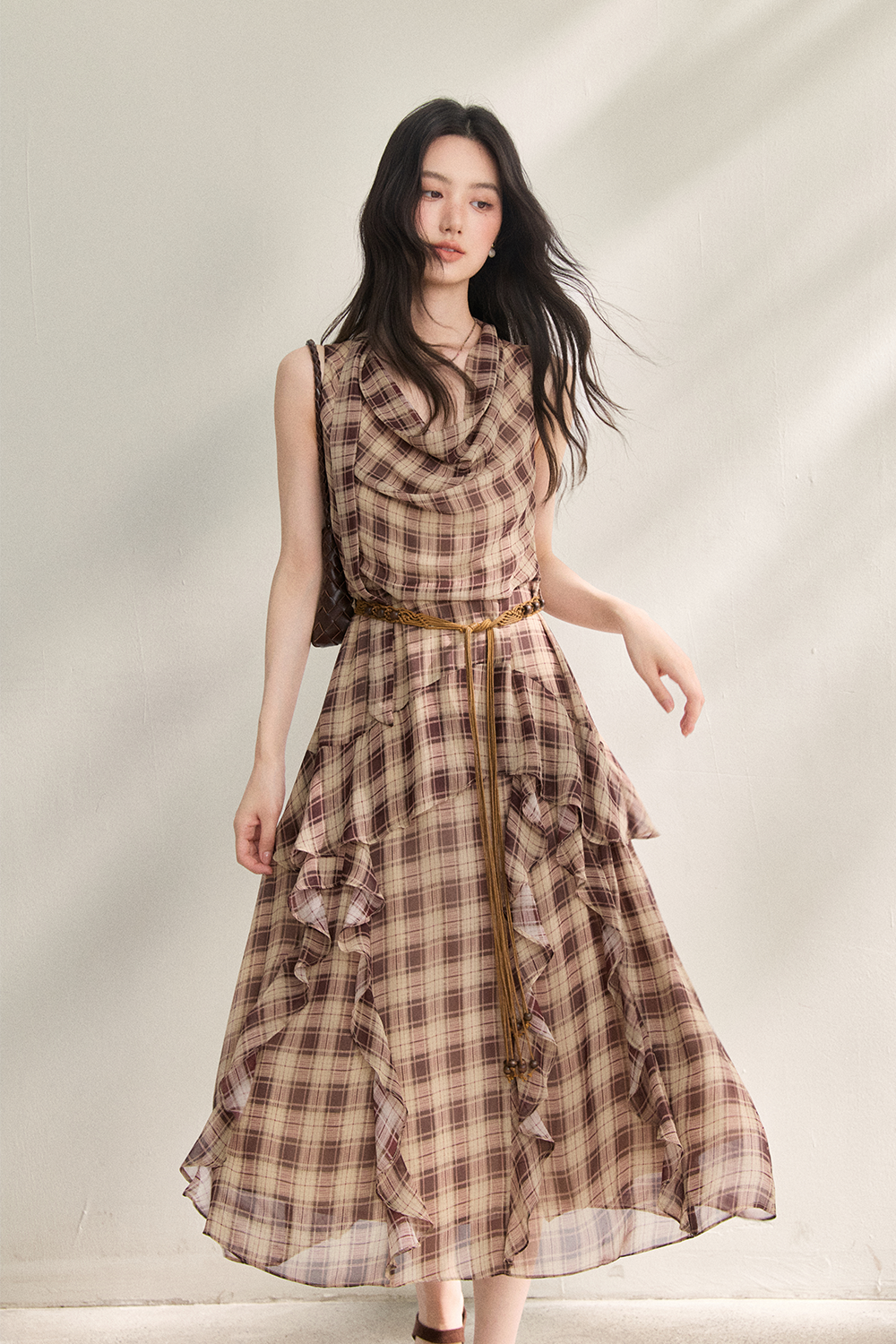 Maxi Dress+Belt for Women