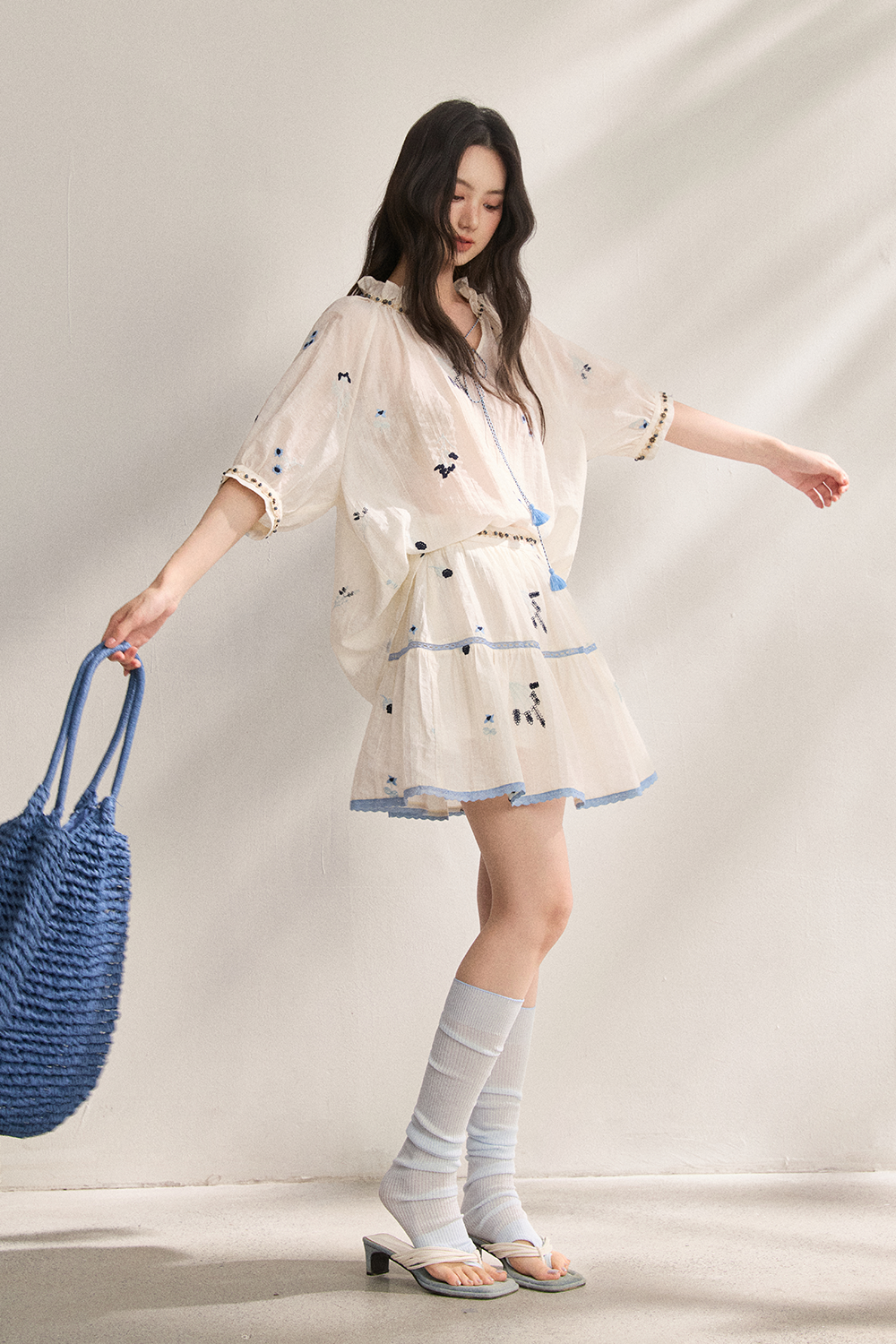 Blouse and Skirt Set