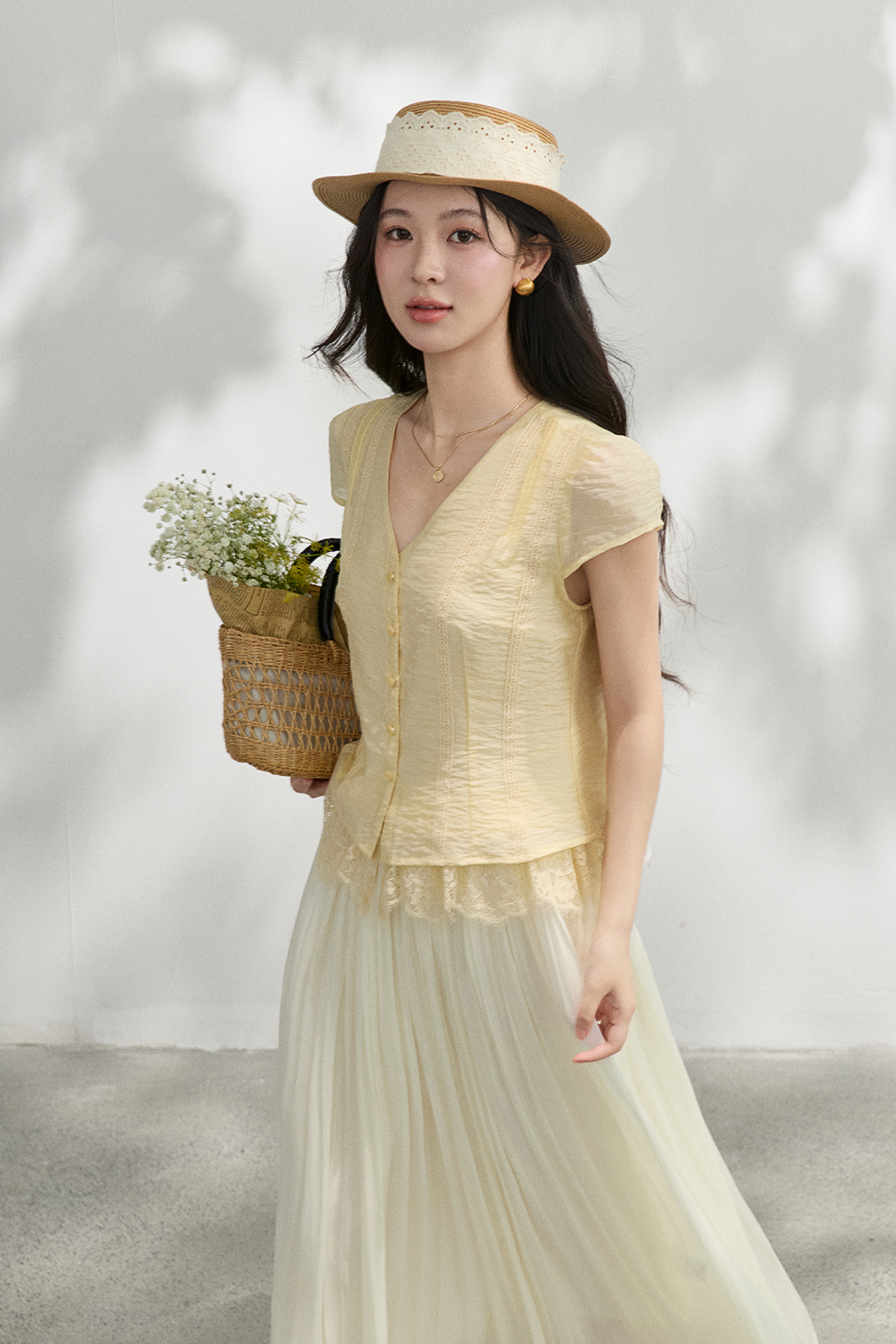 เสื้อ blouses + ผ้าพันคอไหมสำหรับผู้หญิง
